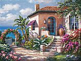 Famous Cottage Paintings - Coastal Cottage View